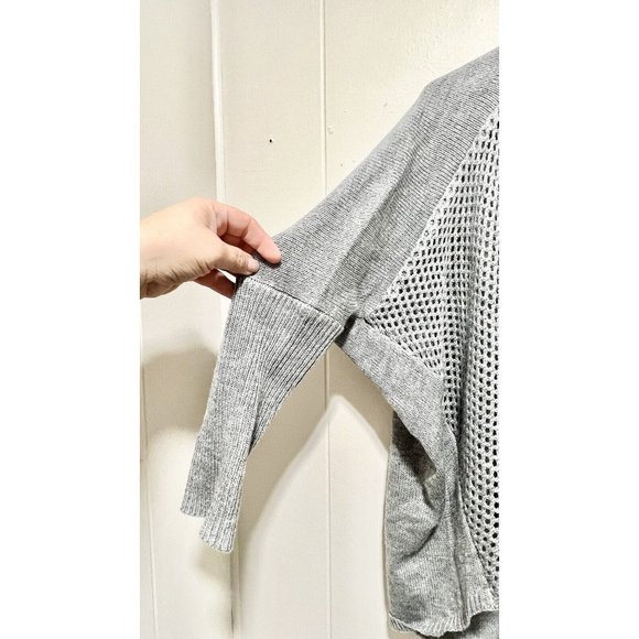 Seventeen Open Front Cardigan Gray Sweater Size L - Picture 5 of 7
